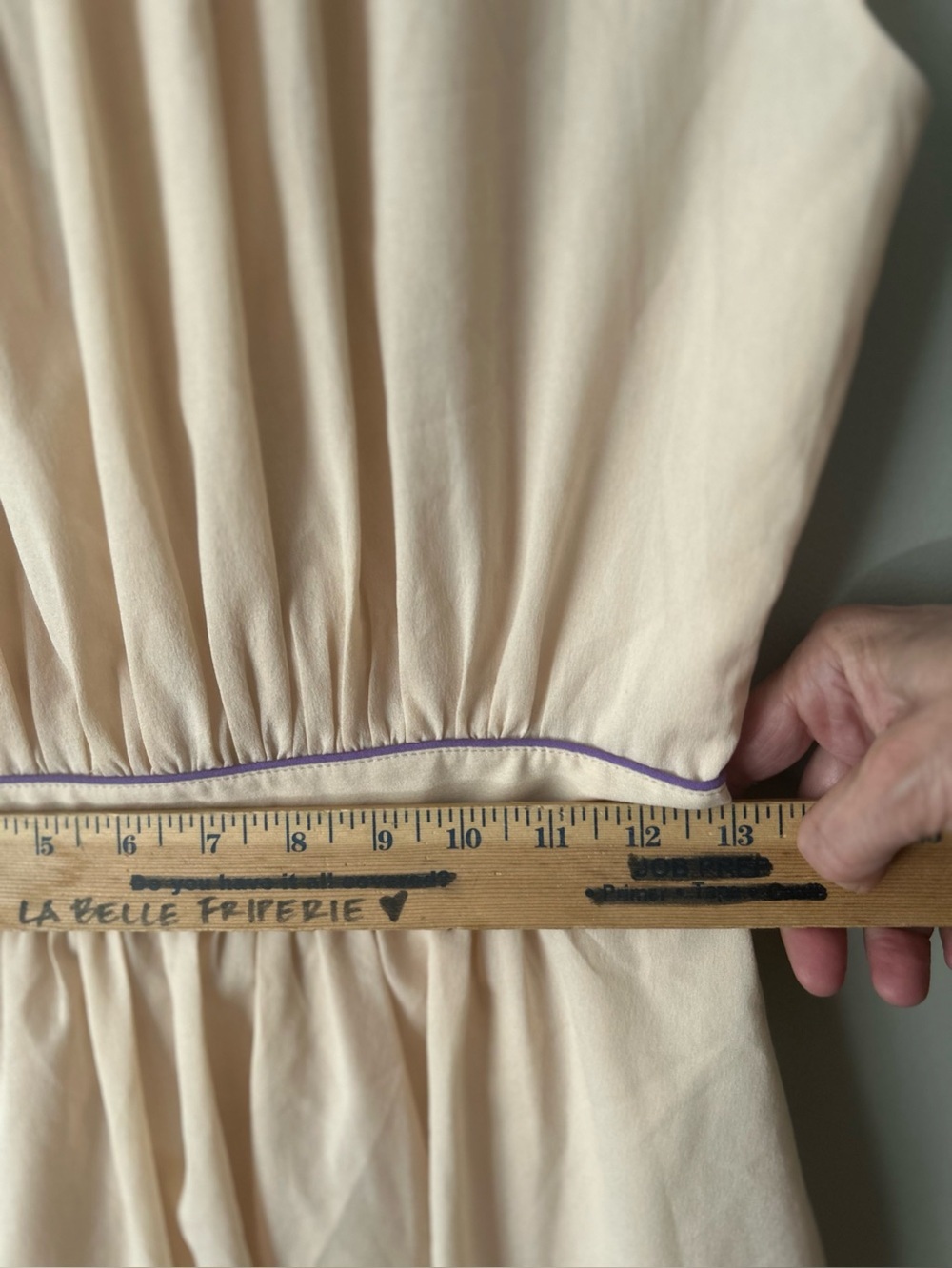 ✌️4 for $20✌️ Pink martini Shirt Dress with Contrast Piping in Light Beige - Picture 6 of 15